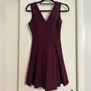 Burgundy dress